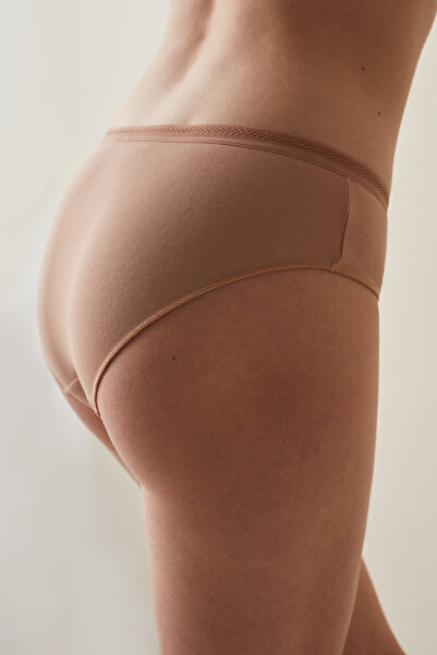 Penti Bej Easy Pamuklu Trim Hipster Külot