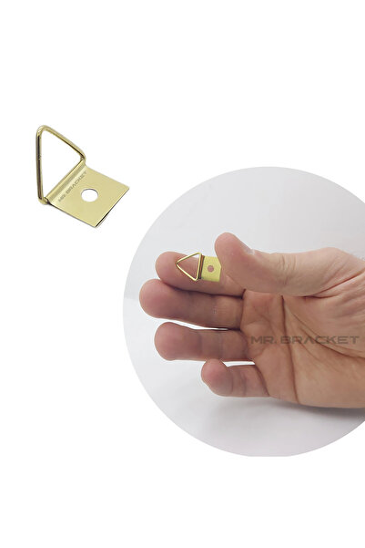 Yapıkan 10 ad Üçgen Çerçeve Askısı 2 no - Oynar Başlıklı Metal Tablo Askı Apa...