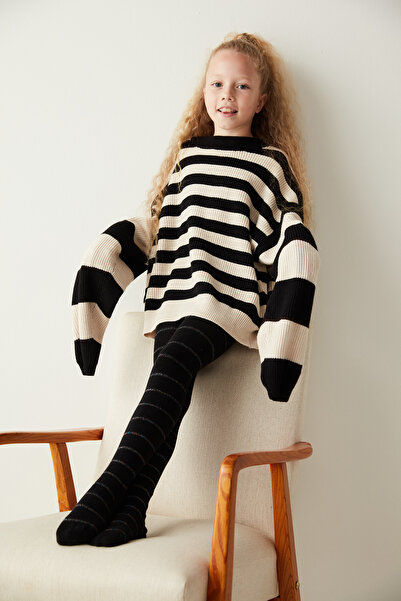 Penti Чорапогащи с блясък и райета Black Girl