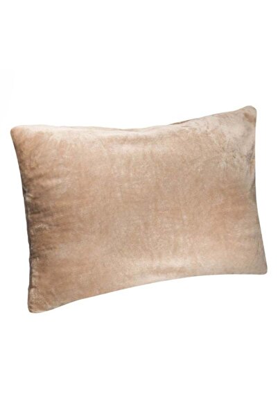 ELITECOMMERCEMARKET Față de pernă bej catifea 50x70cm