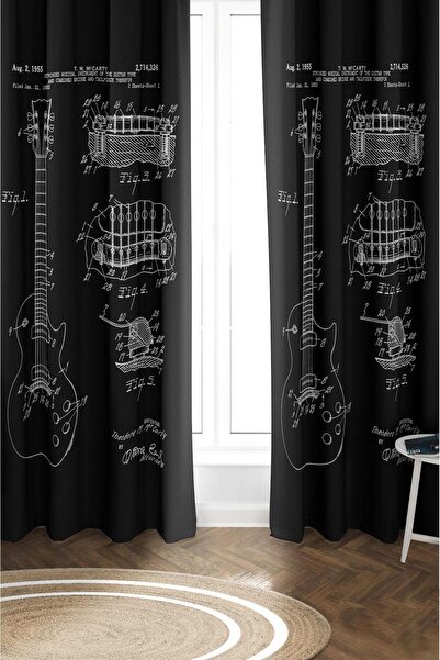 Dolce Mariee Parlak Saten Mikro Kumaş Çift Kanat Fon Perde Takımı PRD0020