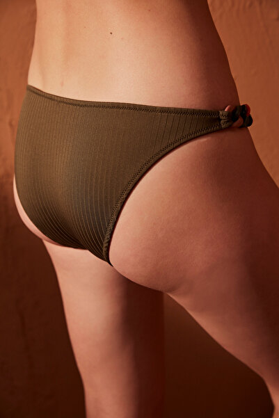 Penti Χακί Beatrice Πλαϊνό μπικίνι κάτω