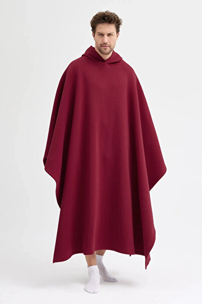 Ghosty Wear Ghosty Giyilebilir Hoodie Battaniye Bordo