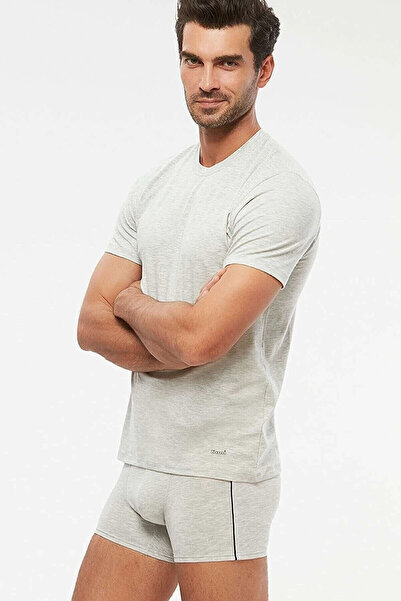 Kom Ανδρικό, γκρι, μπλουζάκι James 2 Pack