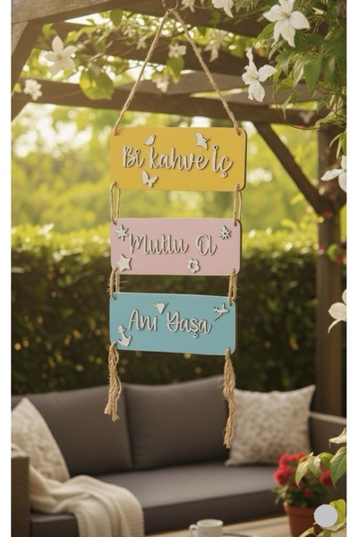 SAYILI COLLECTION Ahşap Bahçe Süsü Duvar Süsü Balkon Süsü Ev ve Duvar Dekoras...