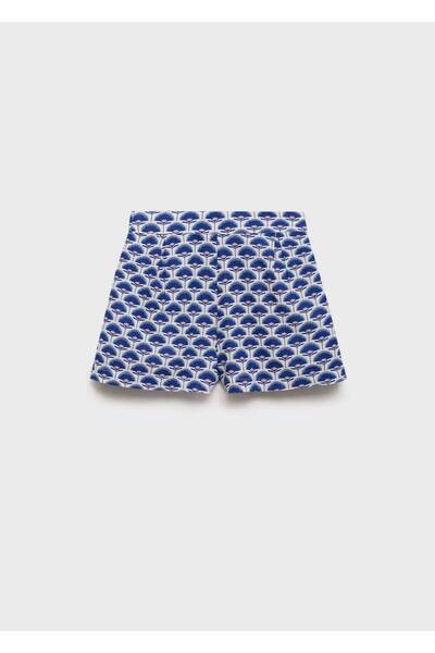 MANGO Kids Desenli keten şort