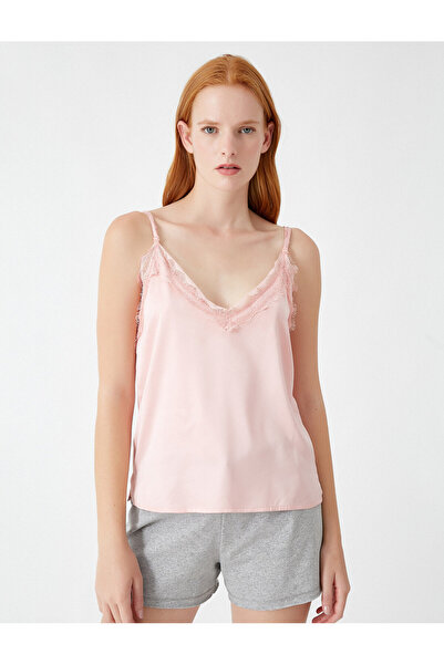 Koton Women's Tile Tank Top 9KLK22200MW