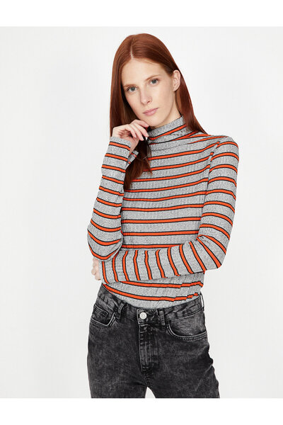 Koton Γυναικείο Πουλόβερ Πορτοκαλί 9KAK13185EK