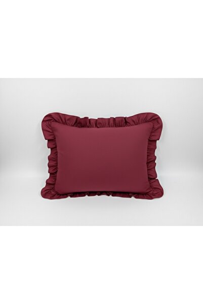 LILYUM Home %100 Pamuklu Fırfırlı Yastık Kılıfı 50x70 Cm (1 ADET)