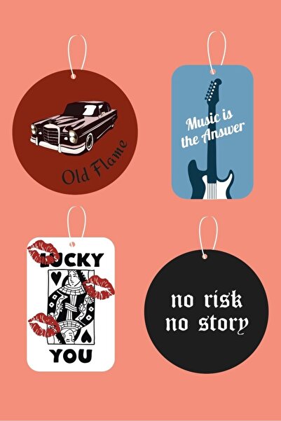 klovi Men’s Vibe Erkek 4’lü Araba Kokusu Seti