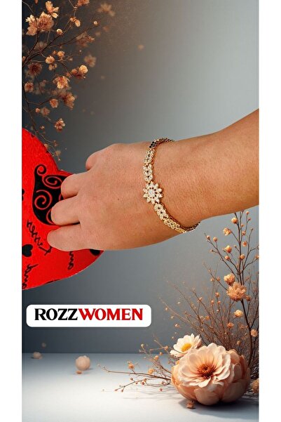 gülen dm سوار روز ذهبي مزين بحجر الزركون