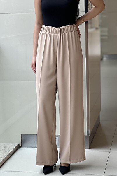 sentez giyim بنطال Synthesis Colmar واسع الساق بخصر مطاطي