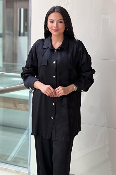 Ghisa Camouflage Patterned Shirt and Pants Set