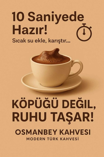 Osmanbey Gıda Osman Bey Türk Kahvesi Orta Şekerli 24 Adet