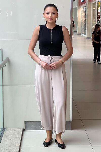 sentez giyim Παντελόνι Σάλβαρ με Κάψουλες Sentez Paçası