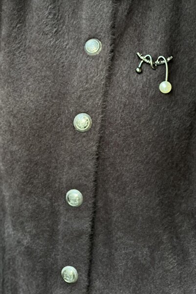Nuss Basic Angora Cardigan with Front Snaps