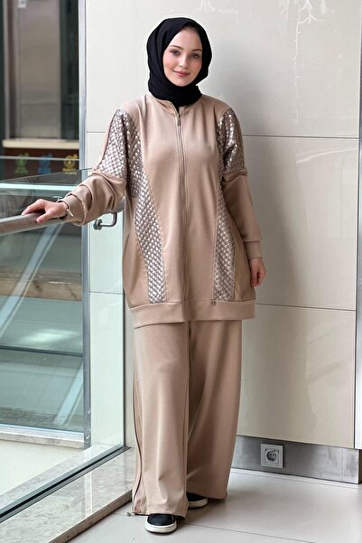 Ghisa Pul Embroidered Detailed Cap and Pants Set