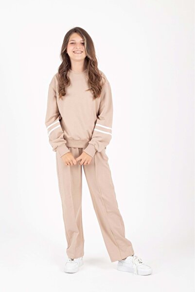 s.t. sebat tekstil Girl's Snap-On Style Tracksuit Set