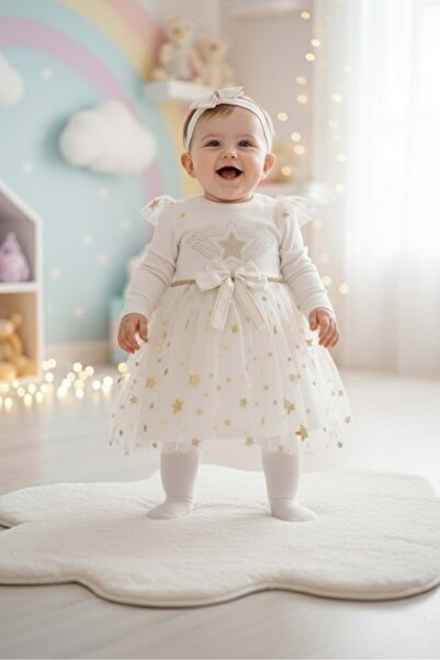 s.t. sebat tekstil فستان لامع للفتيات الصغيرات