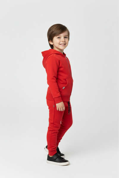 s.t. sebat tekstil 2Iplik Boys' Hooded Tracksuit Set M00765