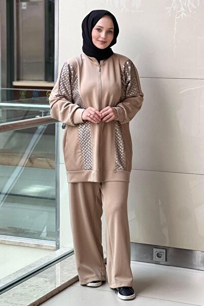 Ghisa Pul Embroidered Detailed Cap and Pants Set