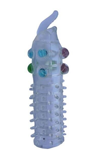 PEARL SLEEVE – YÜKSEK KALİTE SİLİKON, HER PENİS BOYUNA UYGUN, VAJİNAL UYARI BÖLGELİ