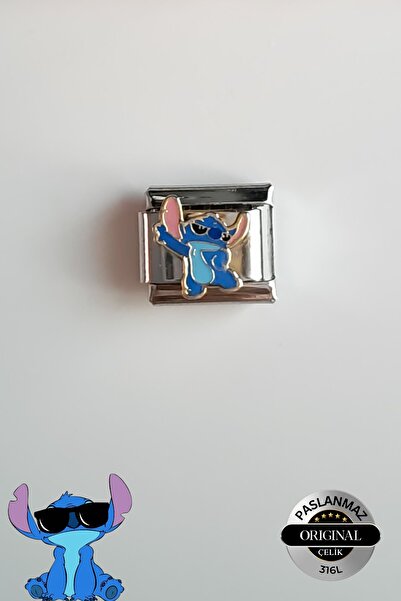 Lynare Italian Stitch Charm Bracelet Charm Stitch with Glasses Model 1 Piece