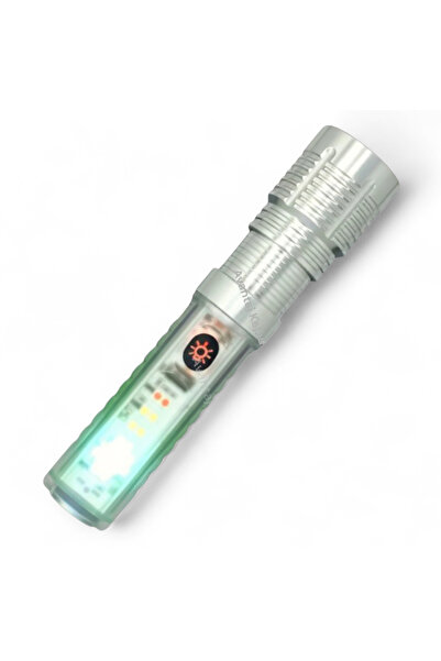 Mustran El Feneri USB Şarjlı 8 Modlu Ultra Güçlü X2000 Zoom Mıknatıslı Metal ...