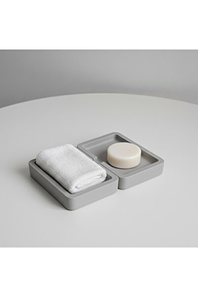 Fiyera Home Gri Beton Sabunluk 2 Adet