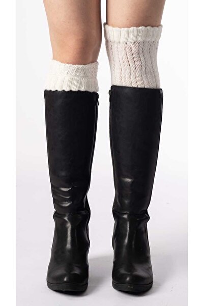 CİHO Socks Slouch Women's Leg Warmers over Knee Winter Wool Thick Soft Boot Socks