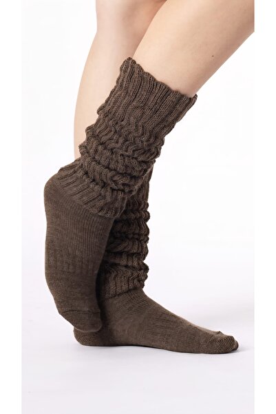 CİHO Socks Slouch Women's Leg Warmers over Knee Winter Wool Thick Soft Boot Socks