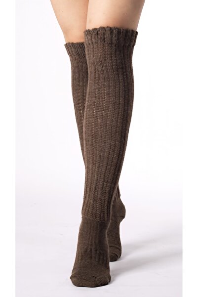 CİHO Socks Slouch Women's Leg Warmers over Knee Winter Wool Thick Soft Boot Socks