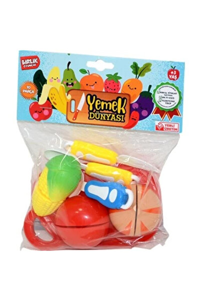 Birlik Oyuncak URT007-PVC1A/B 3 MEYVELİ KESİLEBİLEN SEBZE&MEYVE