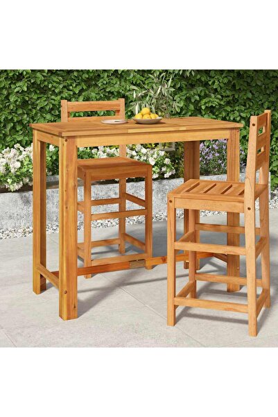 vidaxl Garden Bar Table 120x60x105 cm Solid Wood Acacia