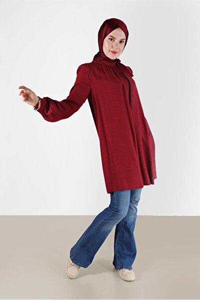 Alvina TUNIC 42259-1 WITH BOW DETAILED BACK ZIPPER