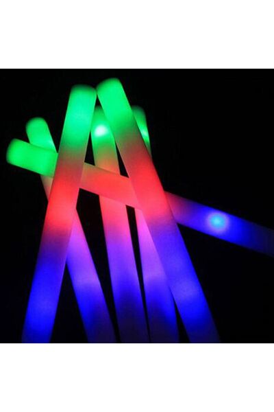 Pandoli Partidolu Işıklı Sünger Çubuk Işıklı Kauçuk Parti Sopası 48 cm 1 Adet