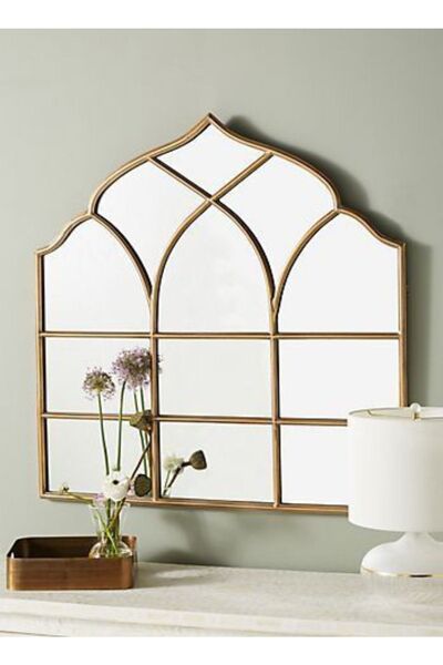 artglass vitray Dekoratif Konsol Aynası ( 115x115)