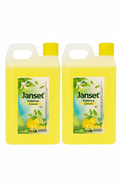 Janset LİMON KOLONYASI 80° 1L *2 ADET