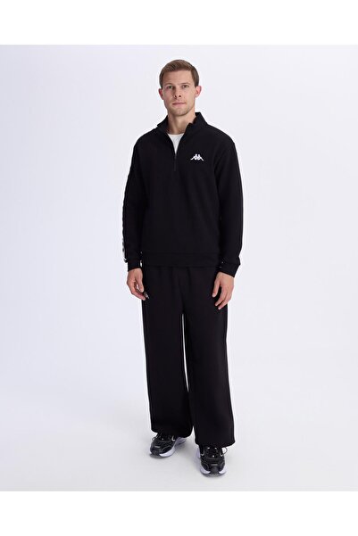 Kappa Authentic 222 Banda Pulliogt Erkek Siyah Regular Fit Sweatshirt