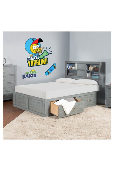 Kral Şakir ملصق حائط - 8 شارات الملك شاكر 50 × 70 سم