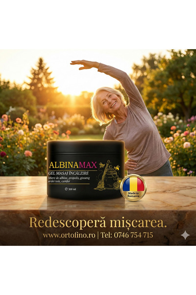 Ortofino Gel Terapeutic Albina MAX – efect încălzitor, pentru disconfort arti...