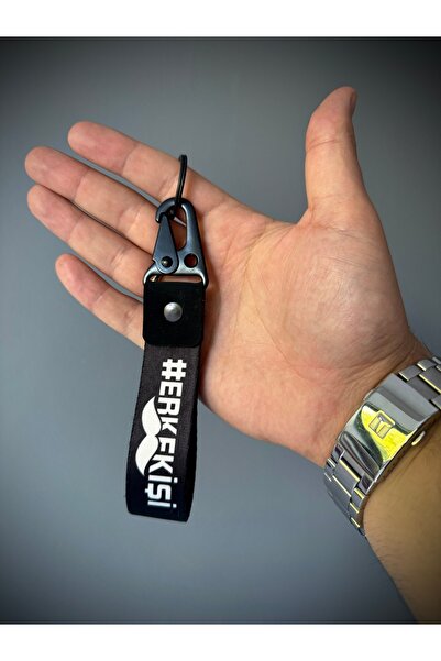 Duftpalm Men's Business Designed Fabric Automobile Motorcycle Keychain