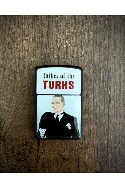 Duftpalm ATATÜRK Father Of The Turks Tasarımlı Benzinli Siyah Çakmak