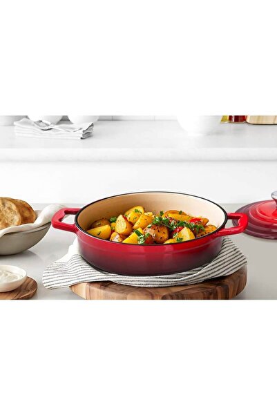 Carl Schmidt Sohn Xanten Premium Red enameled cast iron pot set, 4 pieces