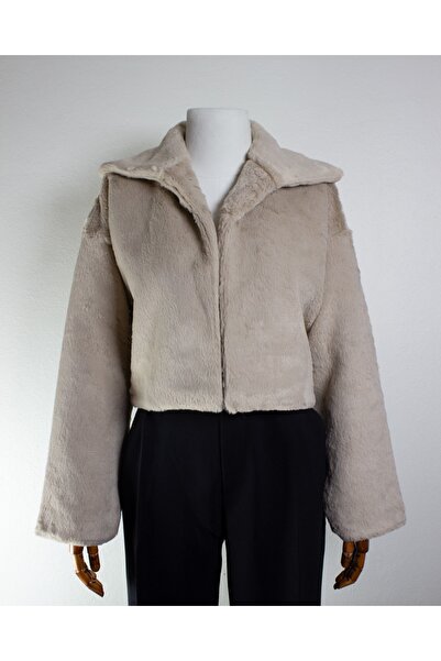 Fast Perry Crop Kürk Mont Taş