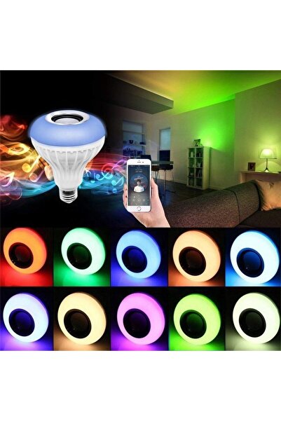 BLUMA Smart Bulb with Integrated Speaker, Bluetooth and Multiple Light Effects + Remote