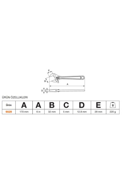 Bahco ERGO™ Geniş Ağızlı Kurbağacık 6 inç 9029