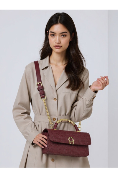 AG New Vintage Handbag Shoulder Tote Bag Diamond Quilted Embossed Commuter Shoulder Bag