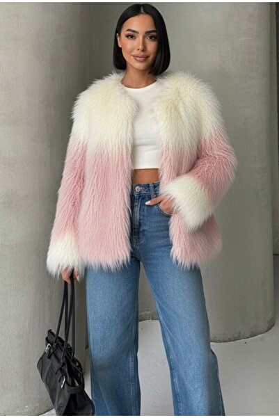 ALFUDO Moda Collection Soft Textured Fur Coat