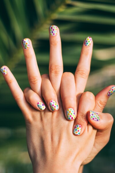 Artikel Puantiye Desenler Tırnak Dövmesi, Tırnak Tattoo, Nail Art, Tırnak Sti...
